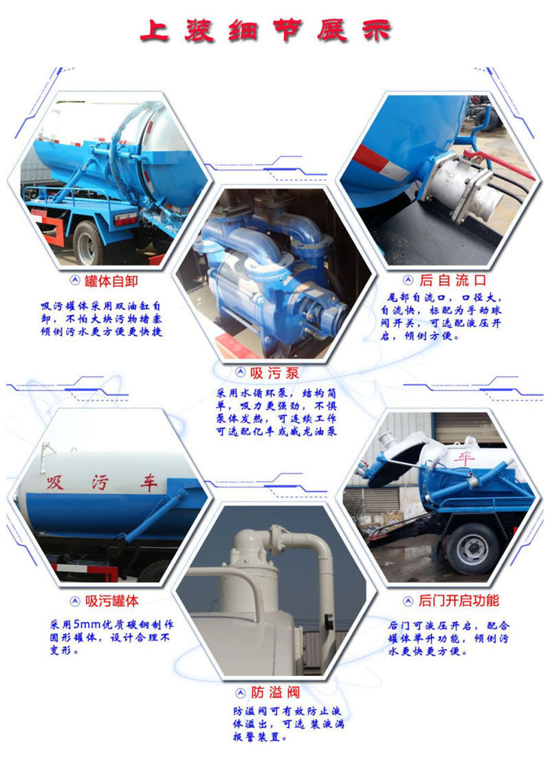 東風(fēng)天錦吸污車上裝配件細節(jié)展示